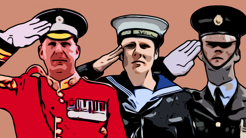 What is the Origin of Saluting and Why is the Royal Naval Salute Different to the Army?